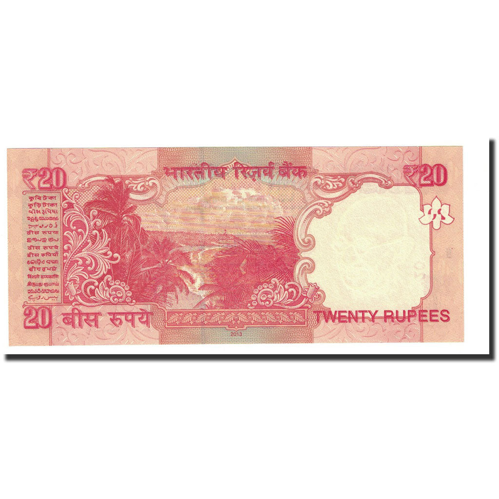 Geldschein, India, 20 Rupees, 2013, UNZ
