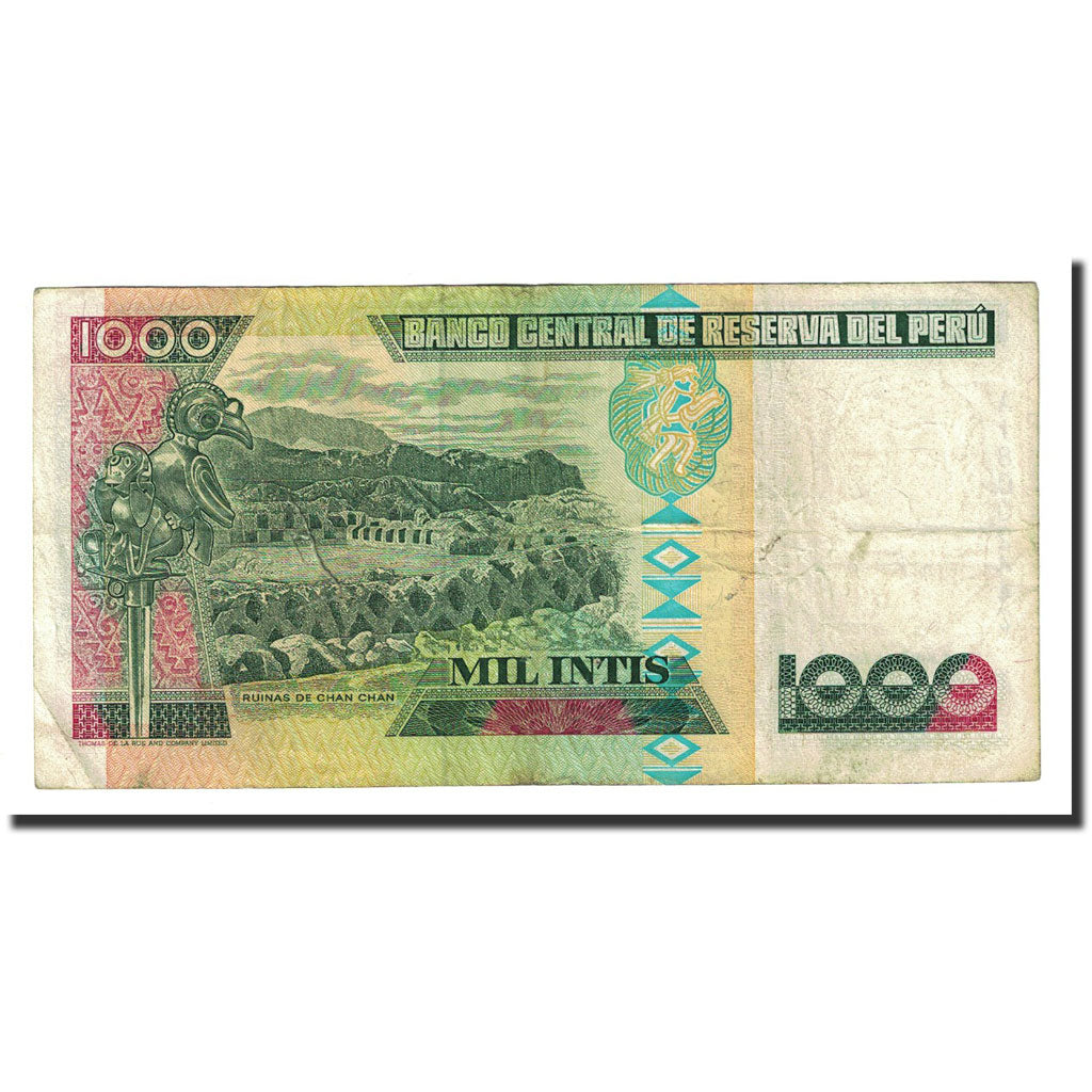 Banknote, Peru, 1000 Intis, 1987-06-26, KM:136b, EF(40-45)