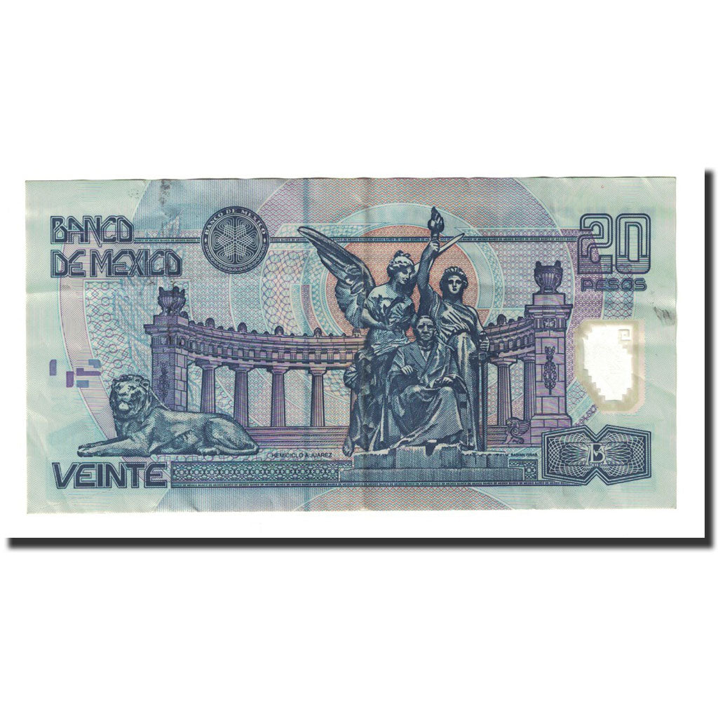 Banknote, Mexico, 20 Pesos, 2001-05-17, KM:116b, AU(50-53)