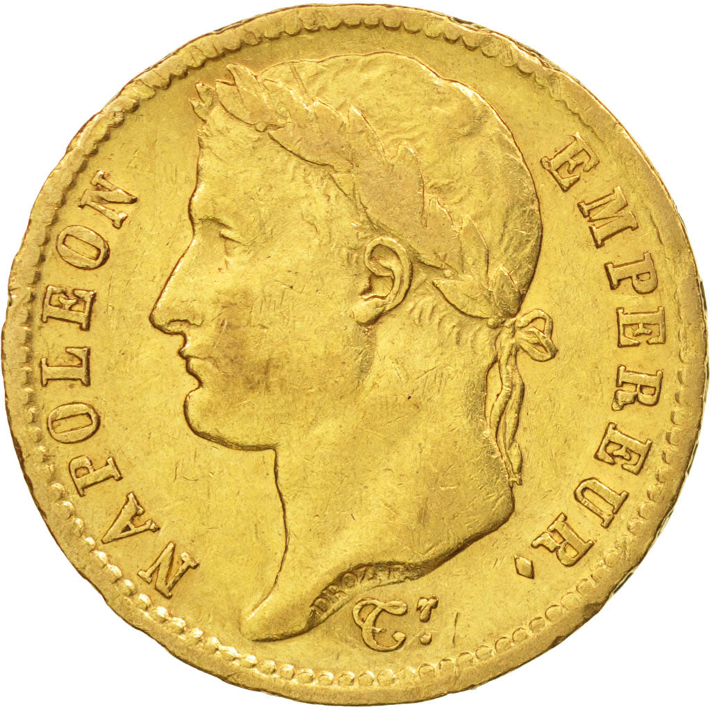 Francia, Napoléon I, 20 Francs, 1811, Paris, BB, Oro, KM:695.1, Gadoury:1025