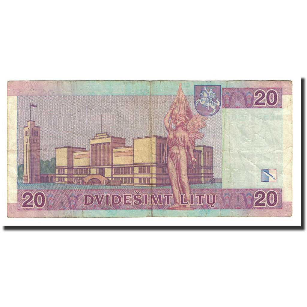 Banknote, Lithuania, 20 Litu, 2007, KM:69, VF(20-25)