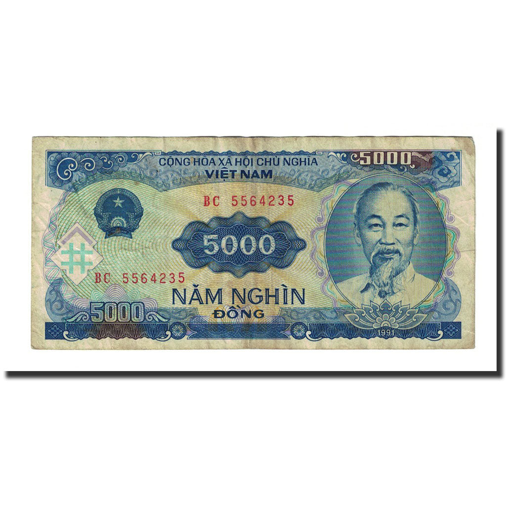 Banknote, Vietnam, 5000 D<ox>ng, 1991, KM:108a, VF(20-25)