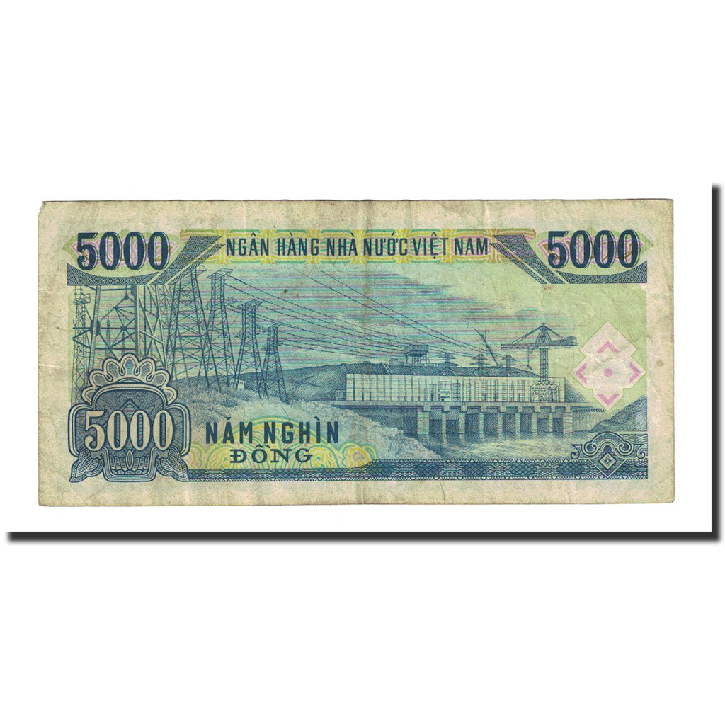Banknote, Vietnam, 5000 D<ox>ng, 1991, KM:108a, VF(20-25)