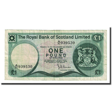 Biljet, Schotland, 1 Pound, 01-03-1974, KM:336a, TB