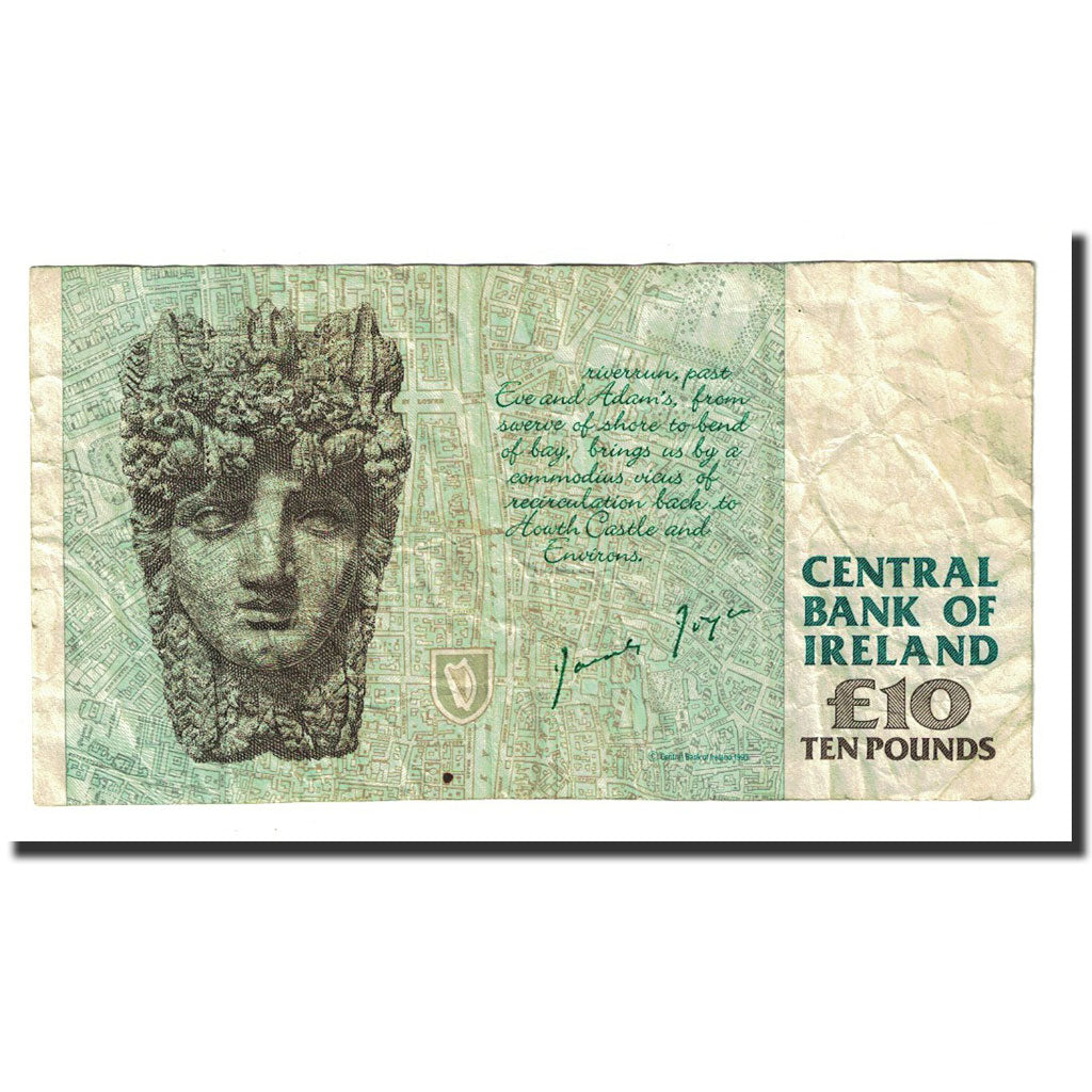 Geldschein, Ireland - Republic, 10 Pounds, 1995-03-13, KM:76b, SGE+