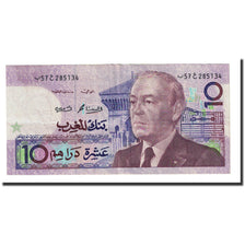 Banconote, Marocco, 10 Dirhams, 1987, KM:63b, BB+