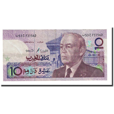 Banknote, Morocco, 10 Dirhams, 1987, KM:63b, AU(55-58)