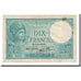 Francja, 10 Francs, Minerve, 1940-10-24, VF(20-25), Fayette:7.18, KM:84