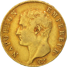 France, Napoléon Ier, 20 Francs, 1805, Paris, TB+, Or, KM:663.1, Gadoury:1022