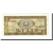 Banknote, Romania, 1 Leu, 1966, KM:91a, UNC(65-70)