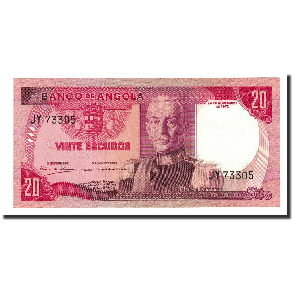 Banknote, Angola, 20 Escudos, 1972-11-24, KM:99, UNC(65-70)