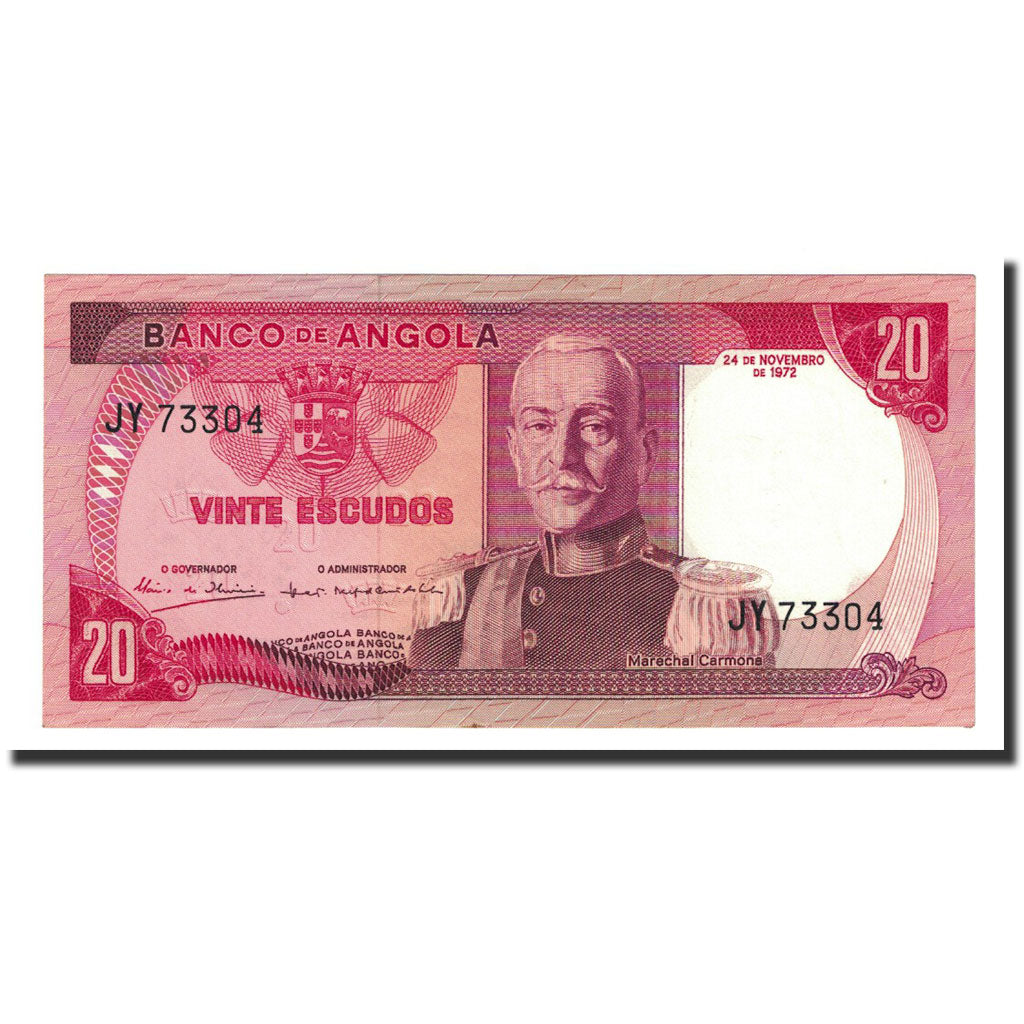 Banknote, Angola, 20 Escudos, 1972-11-24, KM:99, UNC(65-70)
