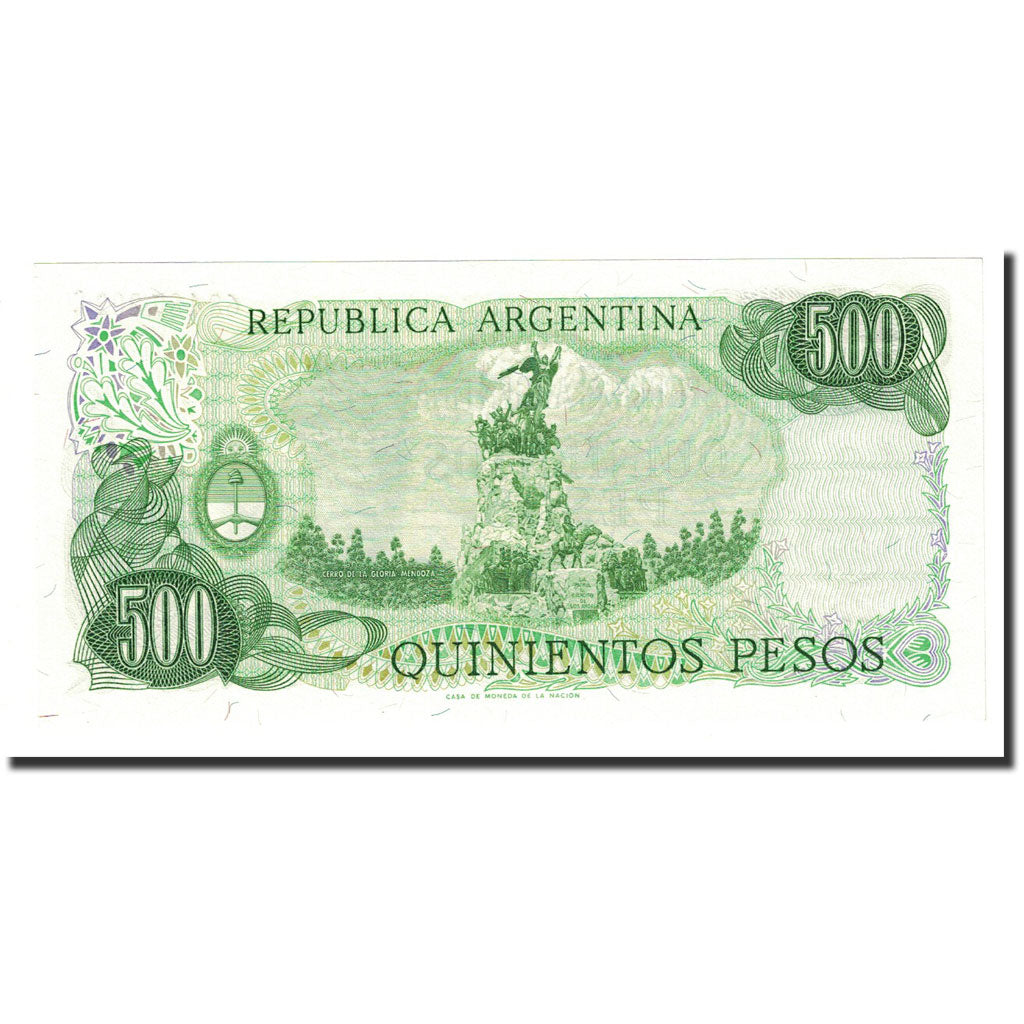 Banknote, Argentina, 500 Pesos, Undated (1974-75), KM:298a, UNC(65-70)