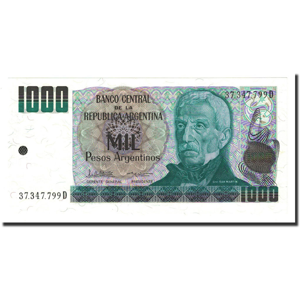 Banknote, Argentina, 1000 Pesos Argentinos, Undated (1983-85), KM:317b