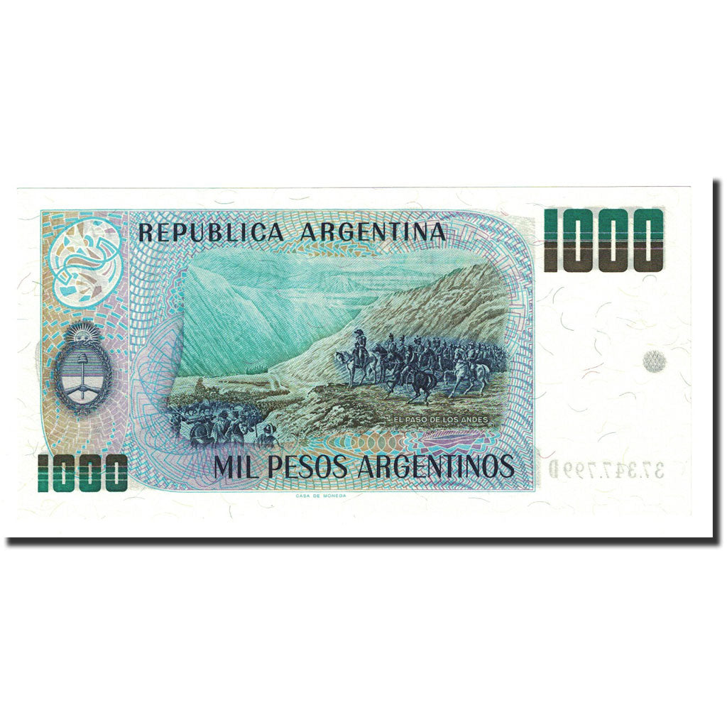 Banknote, Argentina, 1000 Pesos Argentinos, Undated (1983-85), KM:317b