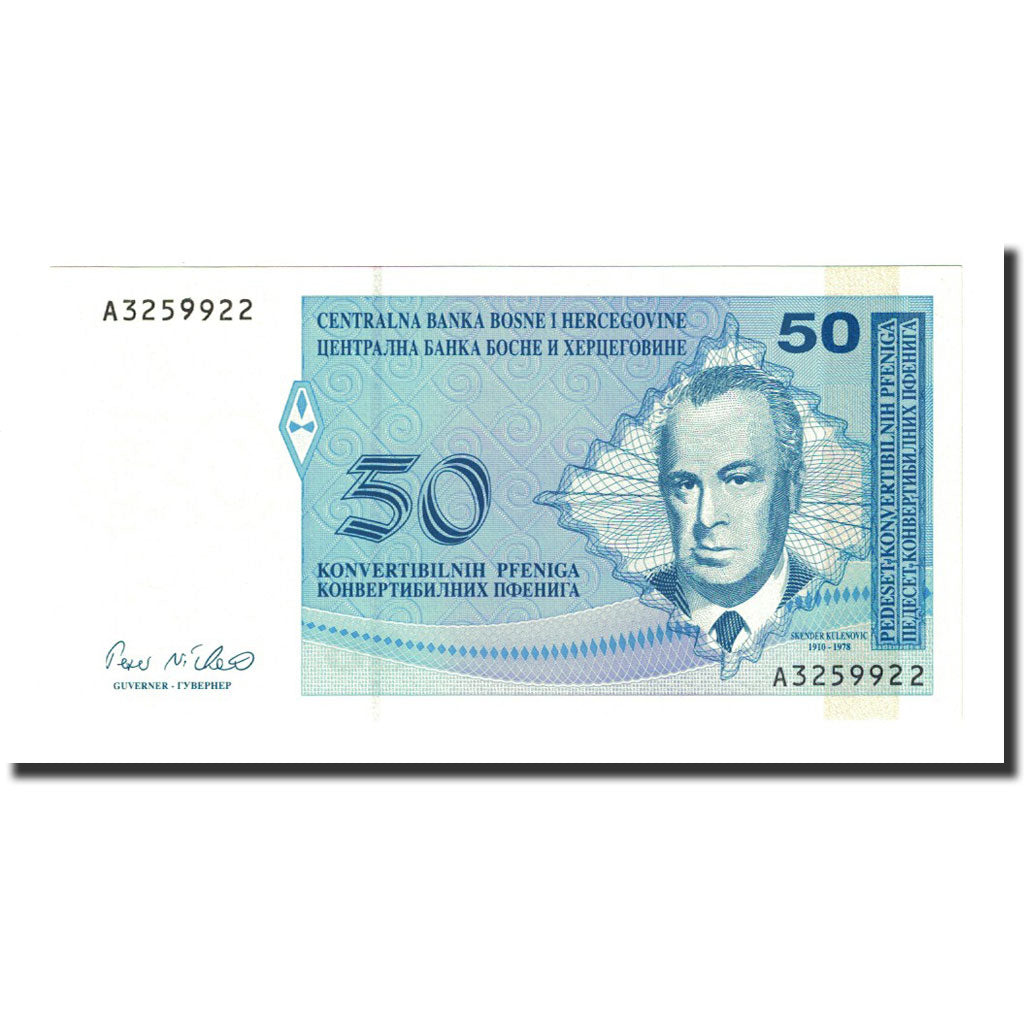 Banconote, Bosnia - Erzegovina, 50 Convertible Pfeniga, Undated (1988), KM:57a