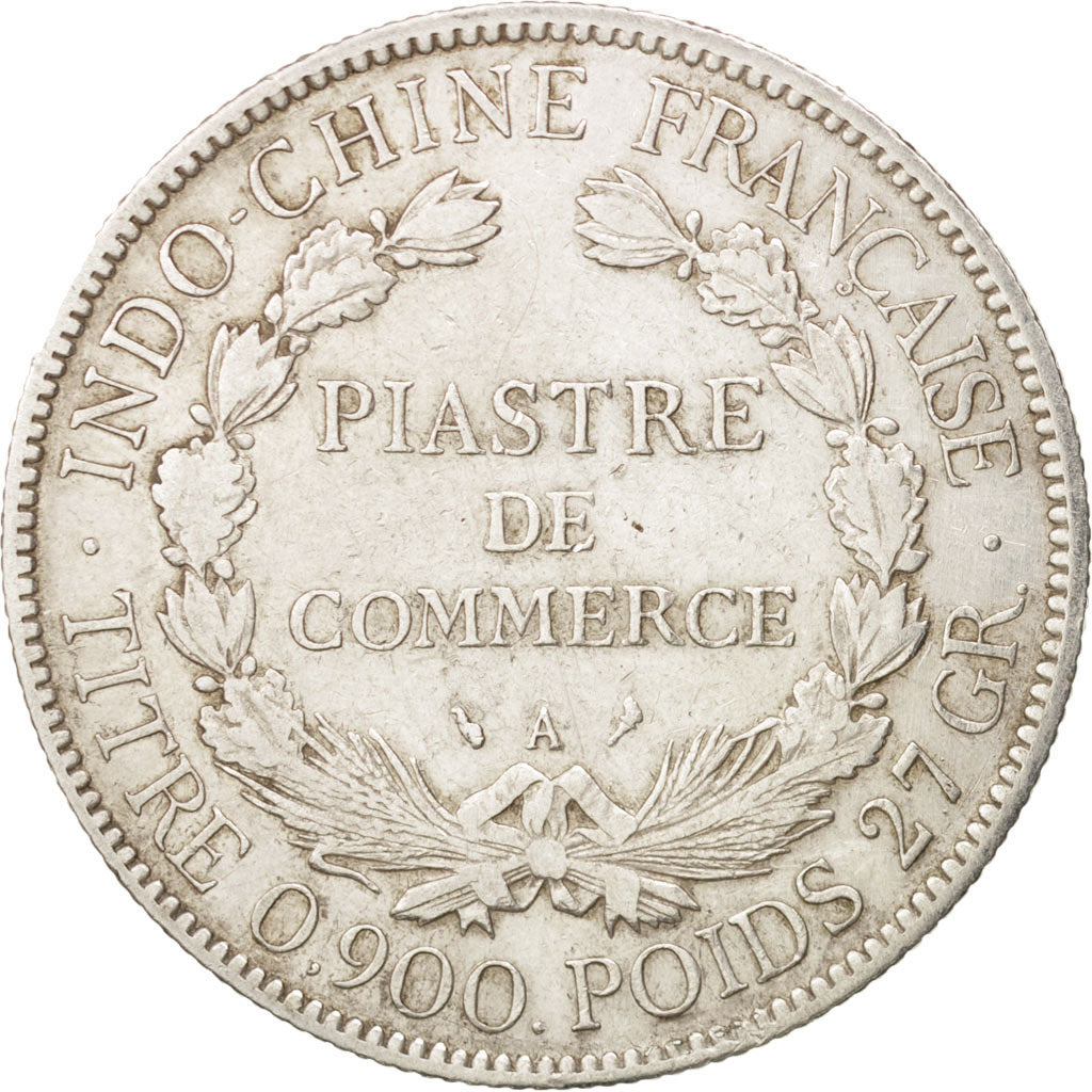 Piastre, 1907, Paris, VF(30-35), Silver, KM:5a.1, Lecompte:290
