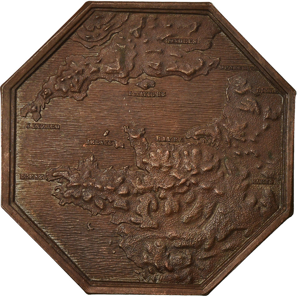 France, Jeton, Insurance, Assurances Maritimes, Hâvre, La Manche, 1862, SPL