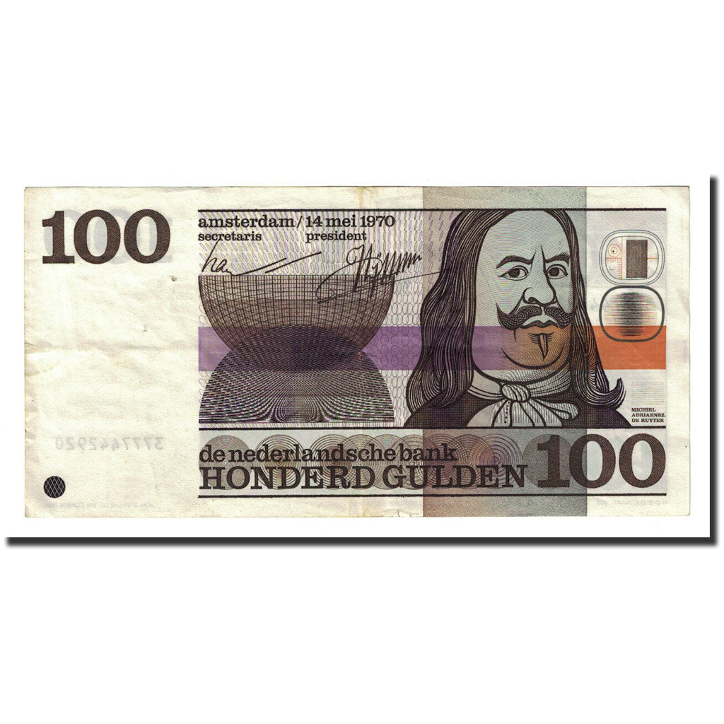 Banknote, Netherlands, 100 Gulden, 1970-05-14, KM:93a, EF(40-45)