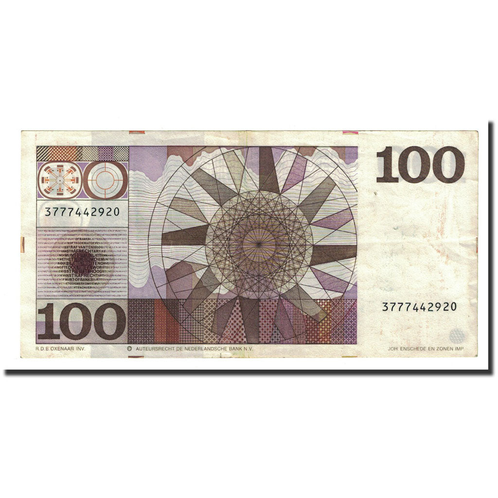 Banknote, Netherlands, 100 Gulden, 1970-05-14, KM:93a, EF(40-45)