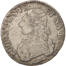 France, Louis XVI, Écu de Béarn aux branches d'olivier, 1778, Pau,TB,Gadoury356a