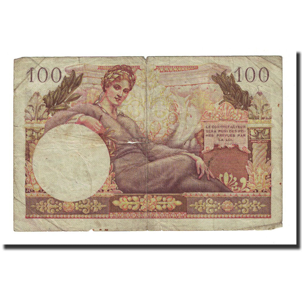 France, 100 Francs, 1947 French Treasury, Undated (1947), VG(8-10)