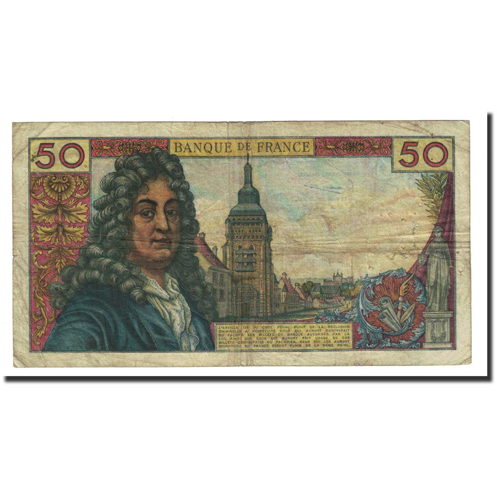 Francia, 50 Francs, 50 F 1962-1976 ''Racine'', 1965-03-04, MB, Fayette:64.8