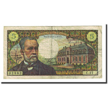 France, 5 Francs, 5 F 1966-1970 ''Pasteur'', 1966-07-07, VF(20-25)
