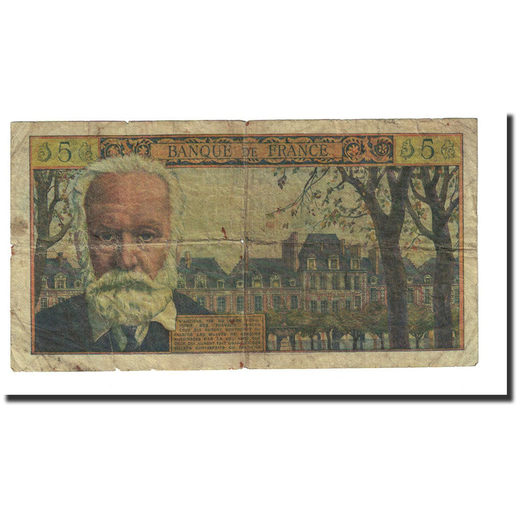 Francia, 5 Nouveaux Francs, 5 NF 1959-1965 ''Victor Hugo'', 1961-02-02, RC+