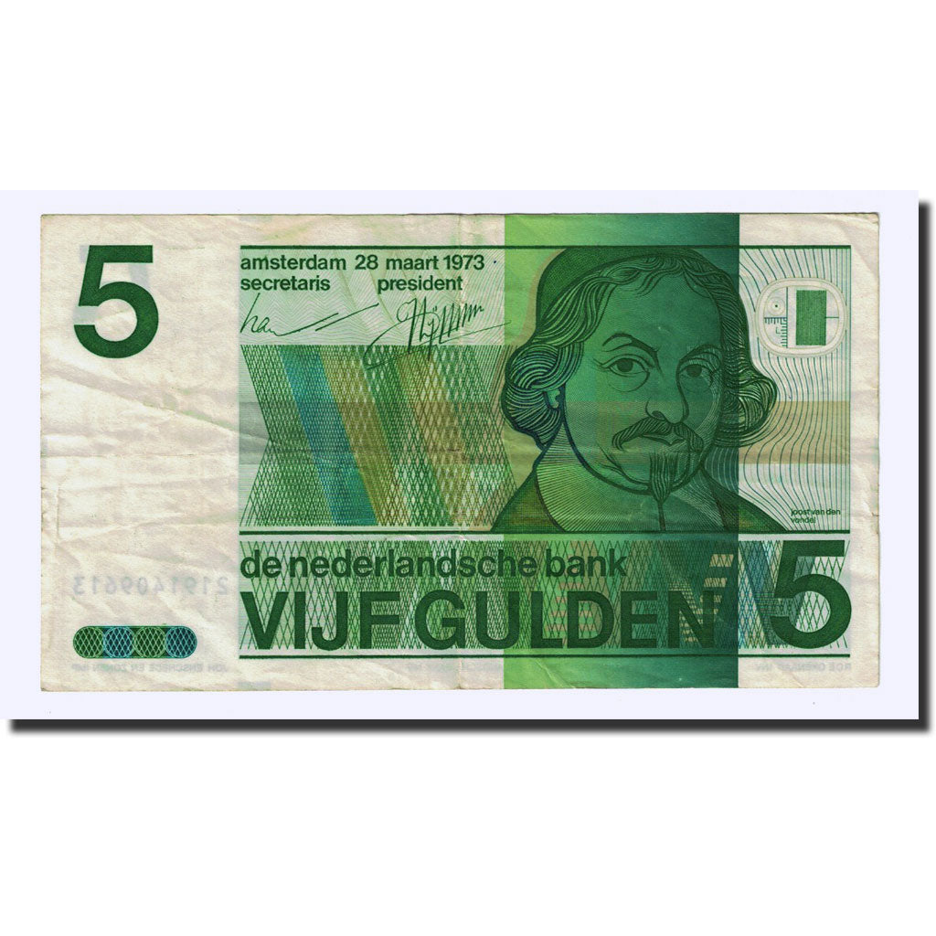 Banknote, Netherlands, 5 Gulden, 1973-03-28, KM:95a, EF(40-45)