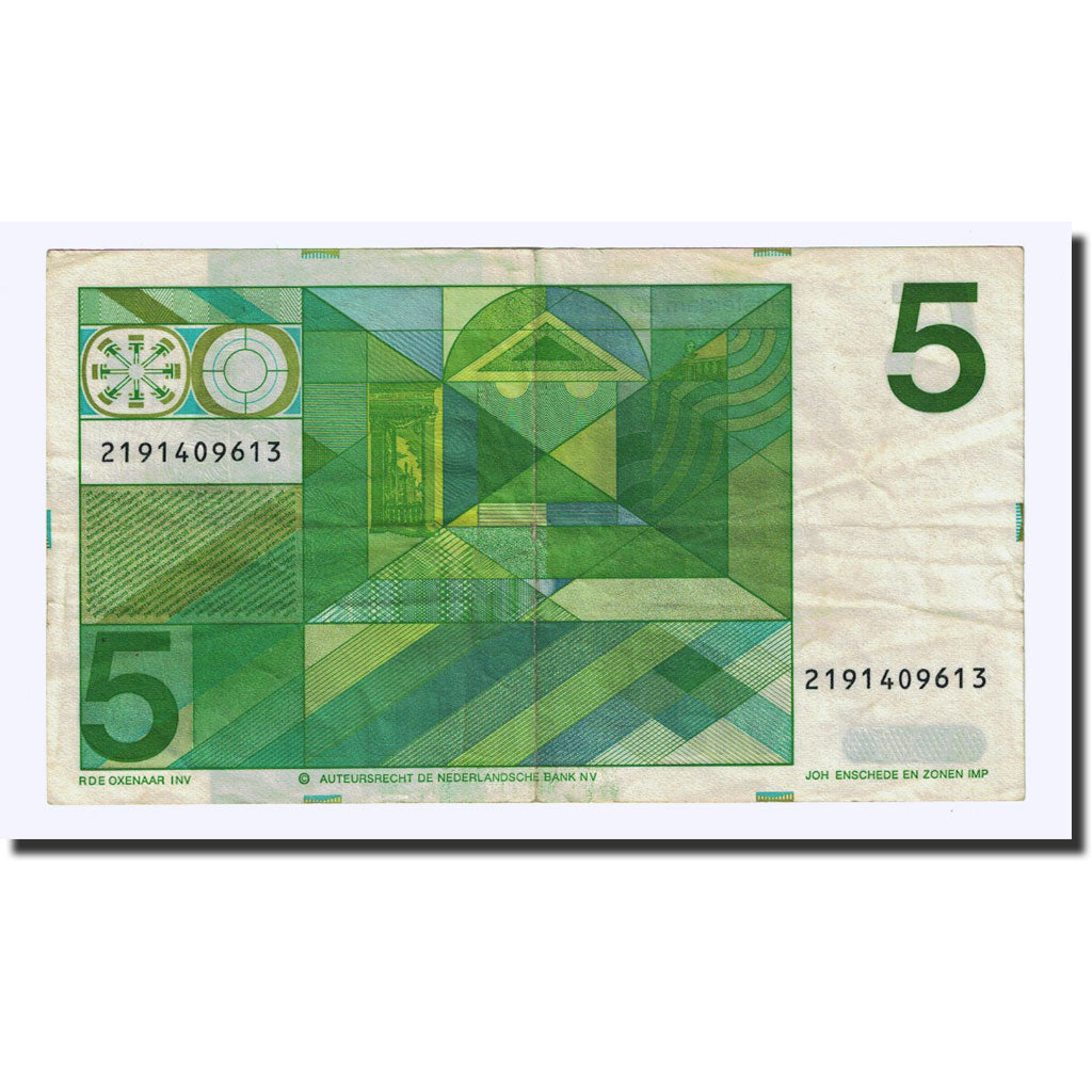 Banknote, Netherlands, 5 Gulden, 1973-03-28, KM:95a, EF(40-45)