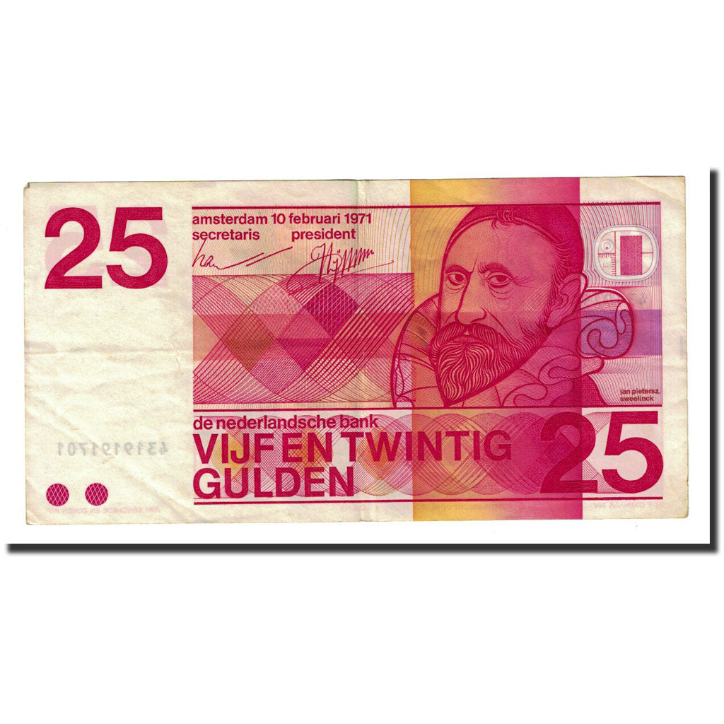 Banknote, Netherlands, 25 Gulden, 1971-02-10, KM:92a, EF(40-45)