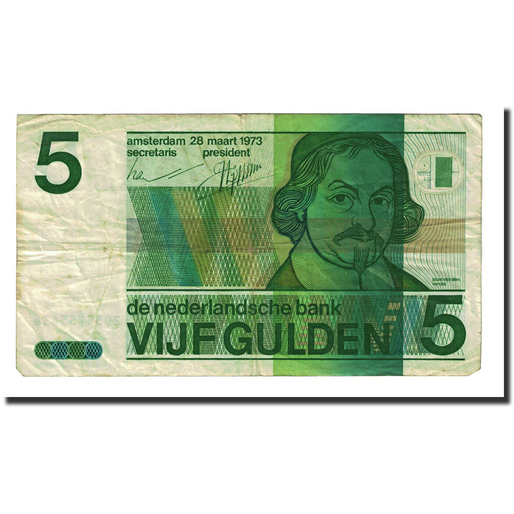 Banknote, Netherlands, 5 Gulden, 1973-03-28, KM:95a, VF(20-25)