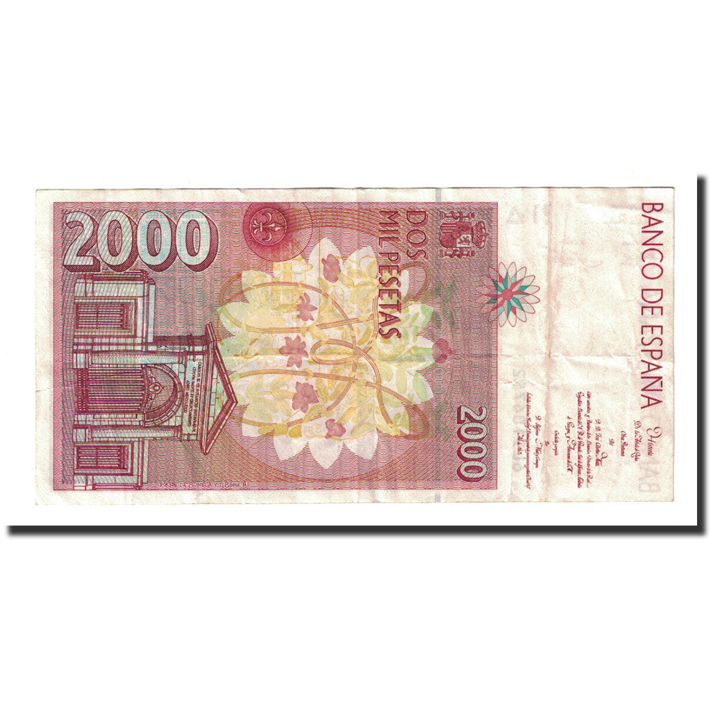 Banknote, Spain, 2000 Pesetas, 1992-04-24, KM:164, EF(40-45)