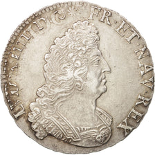 France, Louis XIV, 1/2 Écu aux palmes, 1694, Amiens, AU(50-53), Silver, KM295.22