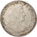 Francia, Louis XIV, 1/2 Écu aux palmes, 1/2 Ecu, 1694, Troyes, BB, Argento,...