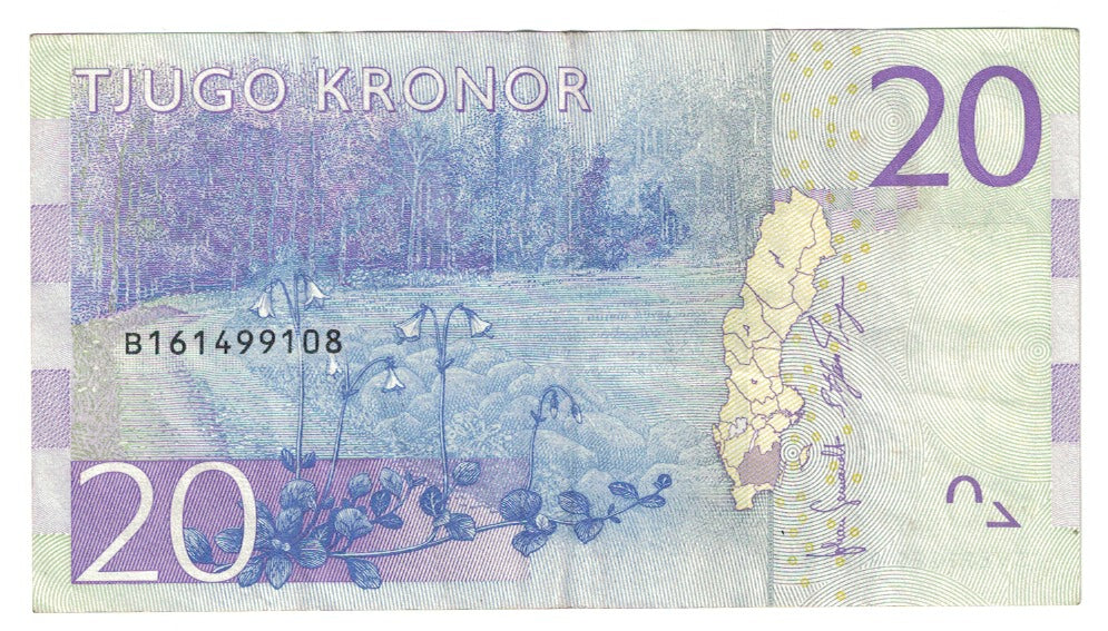 Banknote, Sweden, 20 Kronor, 2015, AU(55-58)