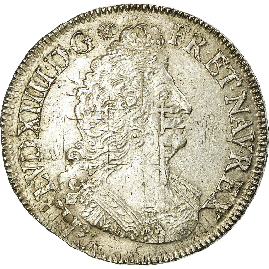 Moneda, Francia, Louis XIV, 1/2 Écu aux palmes, 1/2 Ecu, 1694, Paris, EBC