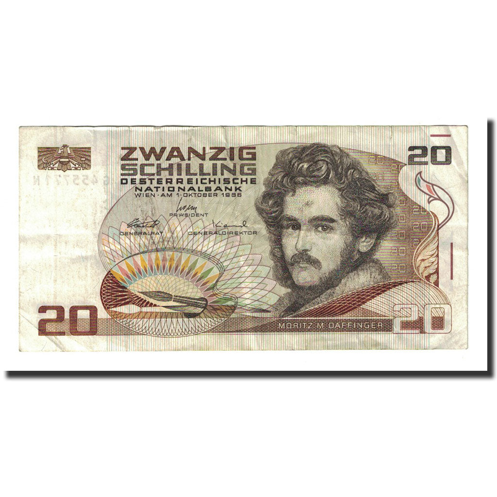 Banknot, Austria, 20 Schilling, 1986-10-01, KM:148, VF(20-25)