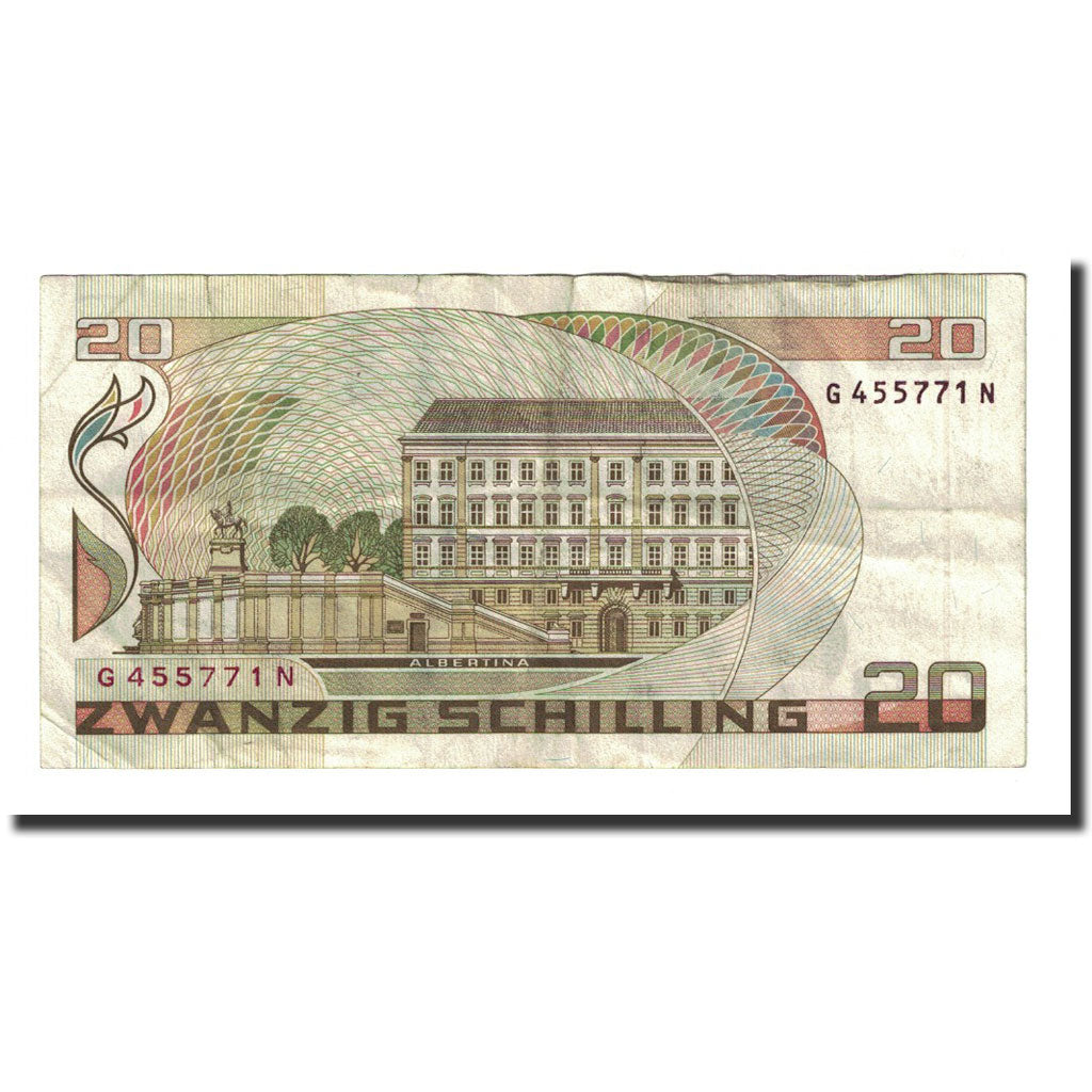 Banknot, Austria, 20 Schilling, 1986-10-01, KM:148, VF(20-25)