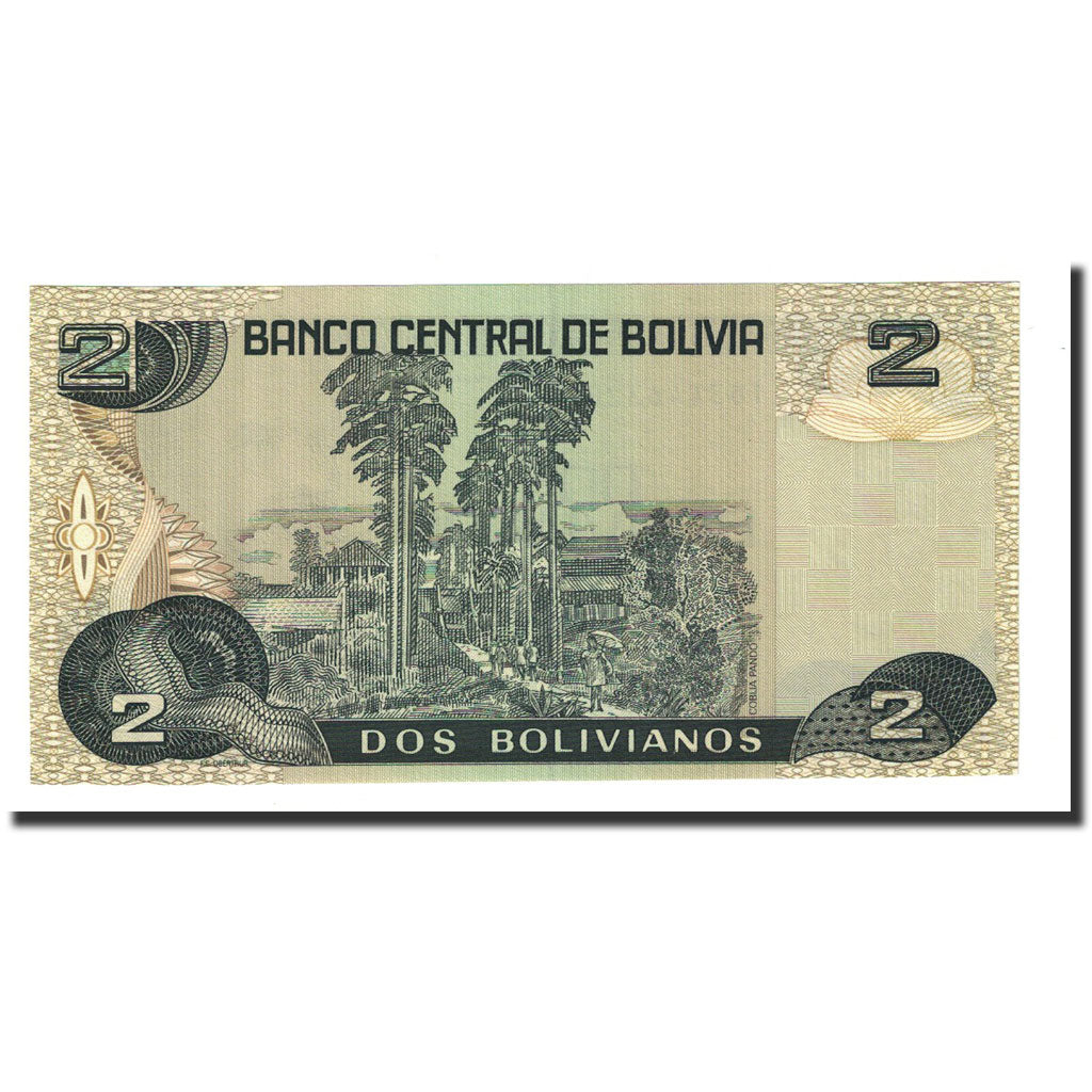 Banknote, Bolivia, 2 Bolivianos, 1996-11-28, KM:202b, UNC(65-70)