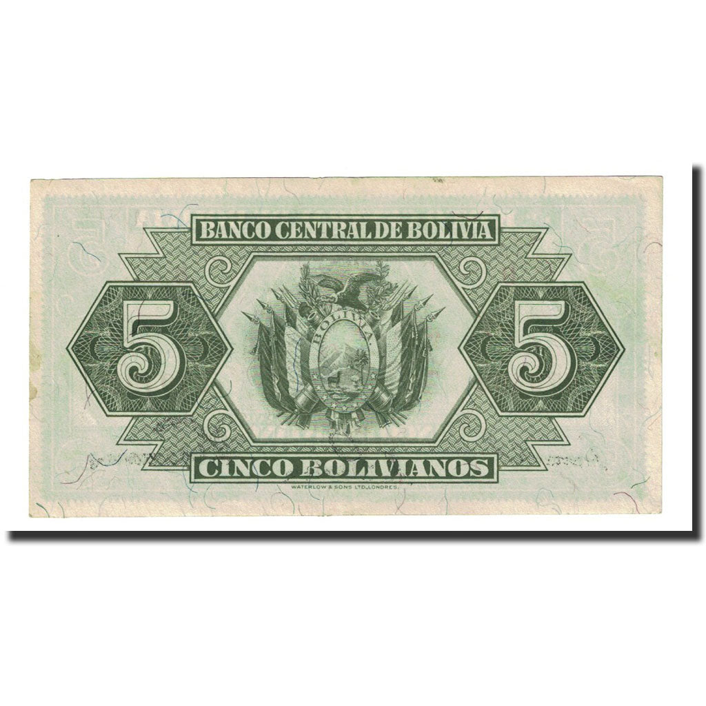Billete, 5 Bolivianos, Bolivia, 1928-07-20, KM:129, UNC