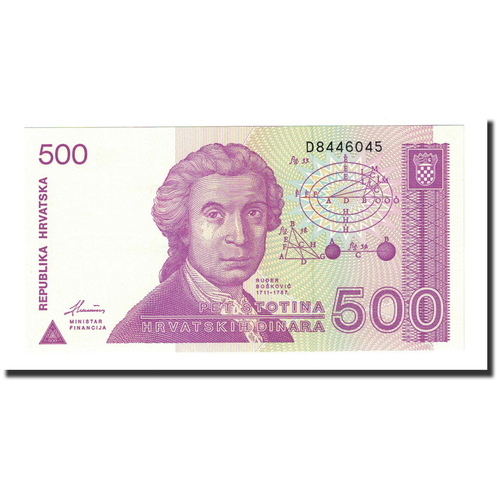 Banknote, Croatia, 500 Dinara, 1991-10-08, KM:21a, UNC(65-70)