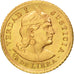 Perù, 1/5 Libra, Pound, 1966, Lima, SPL, Oro, KM:210