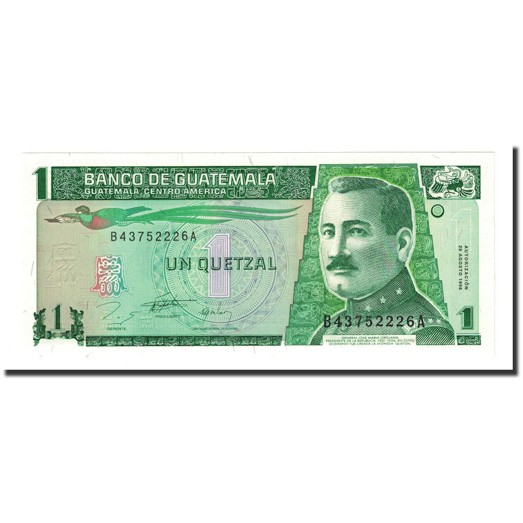 Billete, 1 Quetzal, Guatemala, 1996-08-28, KM:97a, UNC