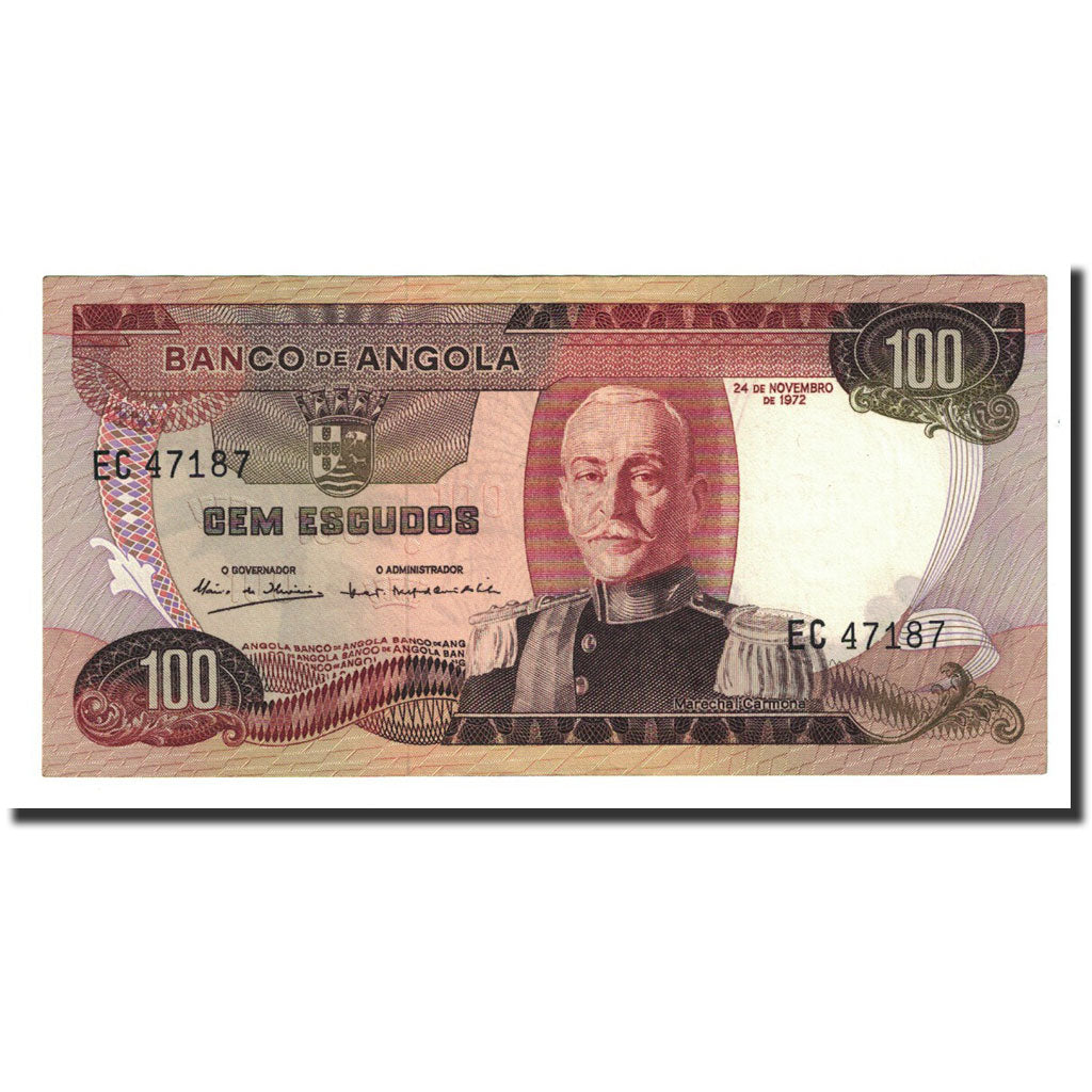 Billete, 100 Escudos, Angola, 1972-11-24, KM:101, UNC