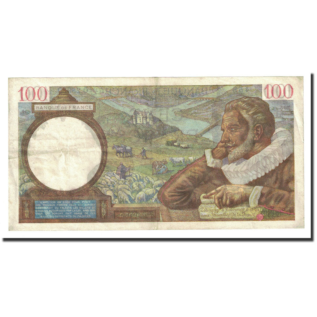 France, 100 Francs, 100 F 1939-1942 ''Sully'', 1941-11-20, AU(55-58)