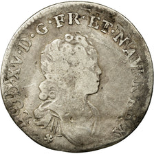 Munten, Frankrijk, Louis XV, 1/10 Écu Vertugadin, 12 Sols, 1/10 ECU, 1716