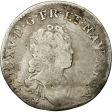 Monnaie, France, Louis XV, 1/10 Écu Vertugadin, 12 Sols, 1/10 ECU, 1716, Lille