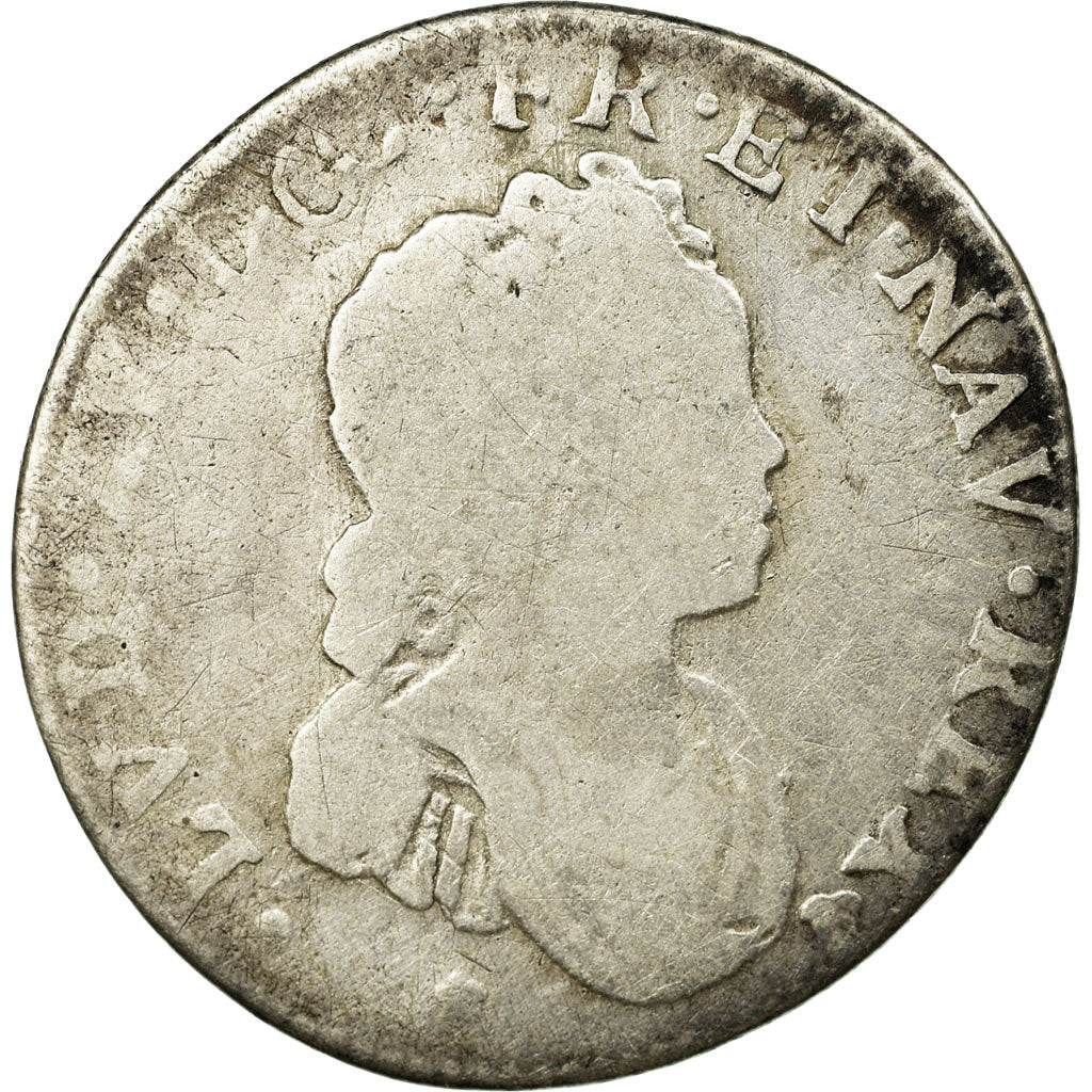Coin, France, Louis XV, 1/10 Écu Vertugadin, 12 Sols, 1/10 ECU, 1716, Toulouse